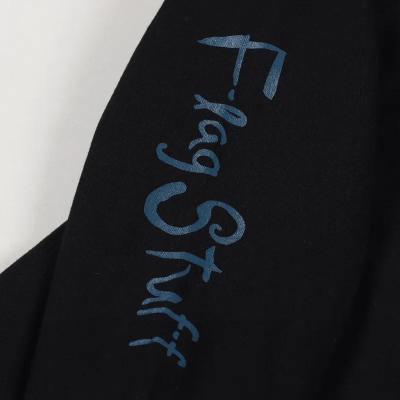 Flagstuff Circle Flower Long Sleeve T Shirt Black-6