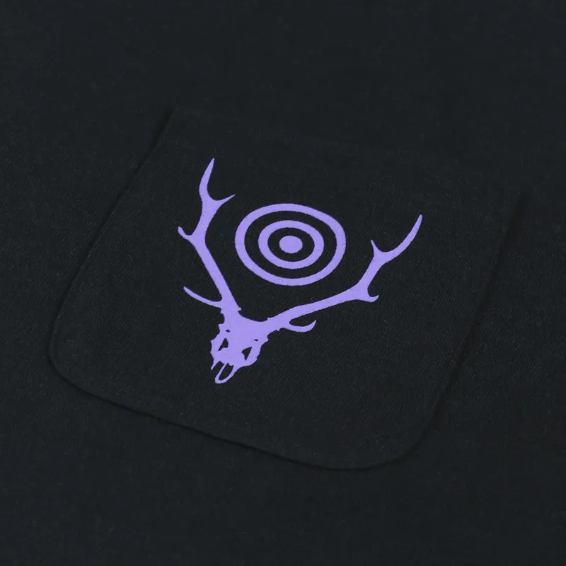 South2 West8 Circle Horn T Shirt Black-5