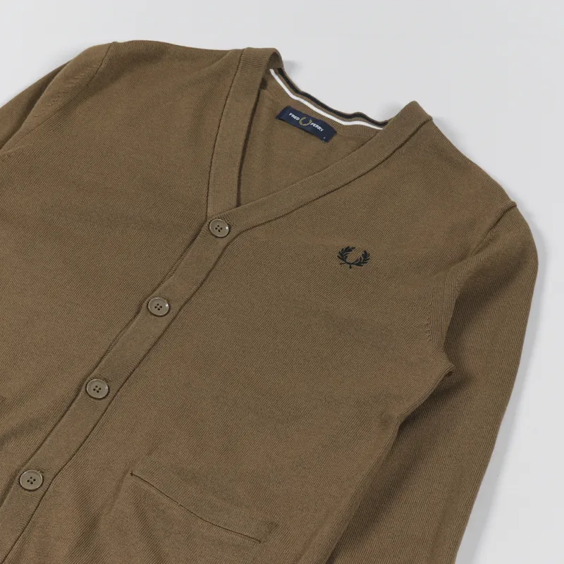 Fred Perry Classic Cardigan Shaded Stone-3