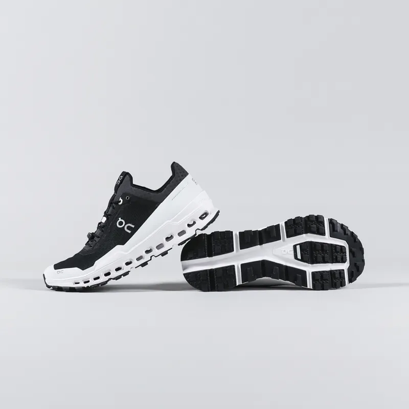 On Running Cloudultra Shoes Black White-2