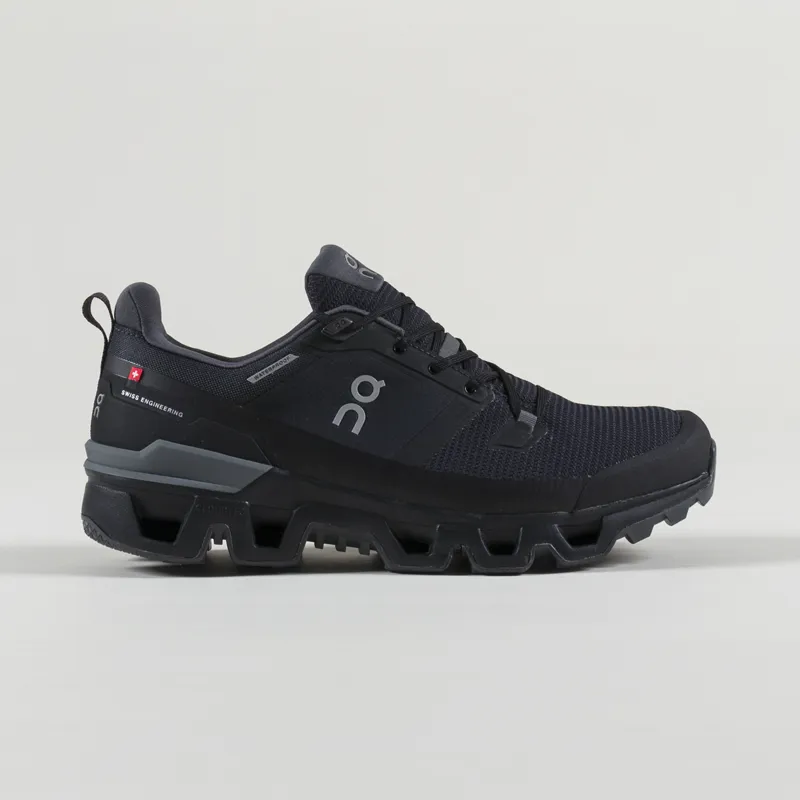 On Running Cloudwander Waterproof Shoes Black Eclipse-4