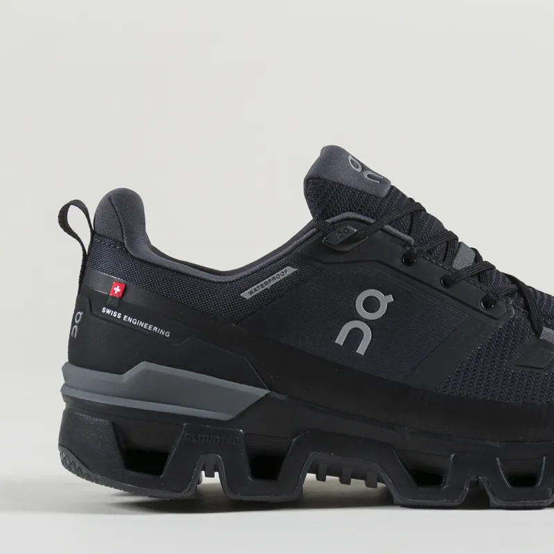 On Running Cloudwander Waterproof Shoes Black Eclipse-5