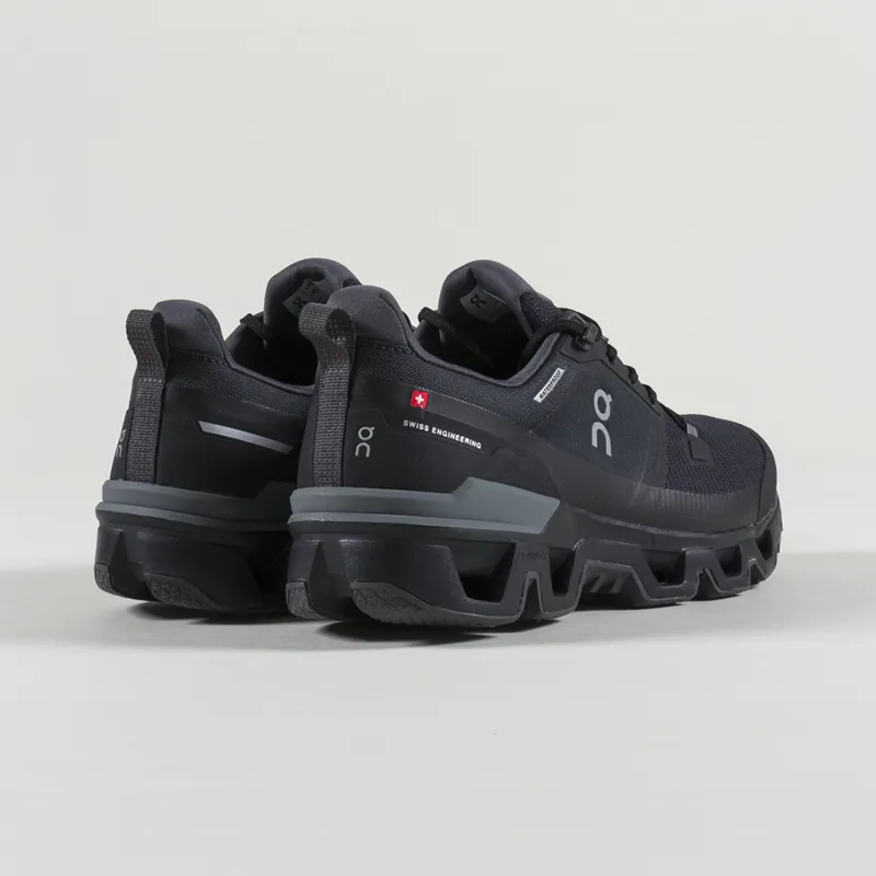 On Running Cloudwander Waterproof Shoes Black Eclipse-3