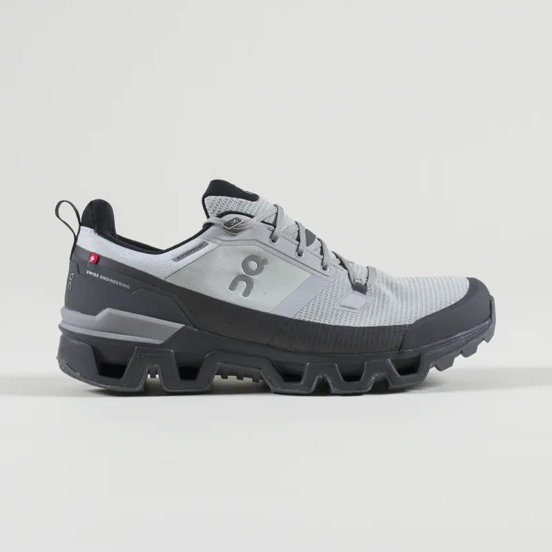 On Running Mens Cloudwander Waterproof Shoes Glacier Eclipse