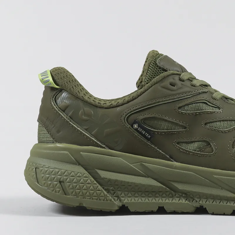 HOKA Clifton L GORE-TEX Shoes Avocado Green Moss-5