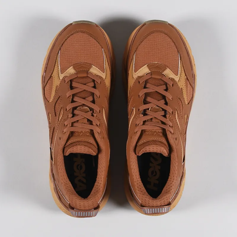 HOKA Clifton L GORE-TEX Shoes Burnt Ochre Copper Tan-1