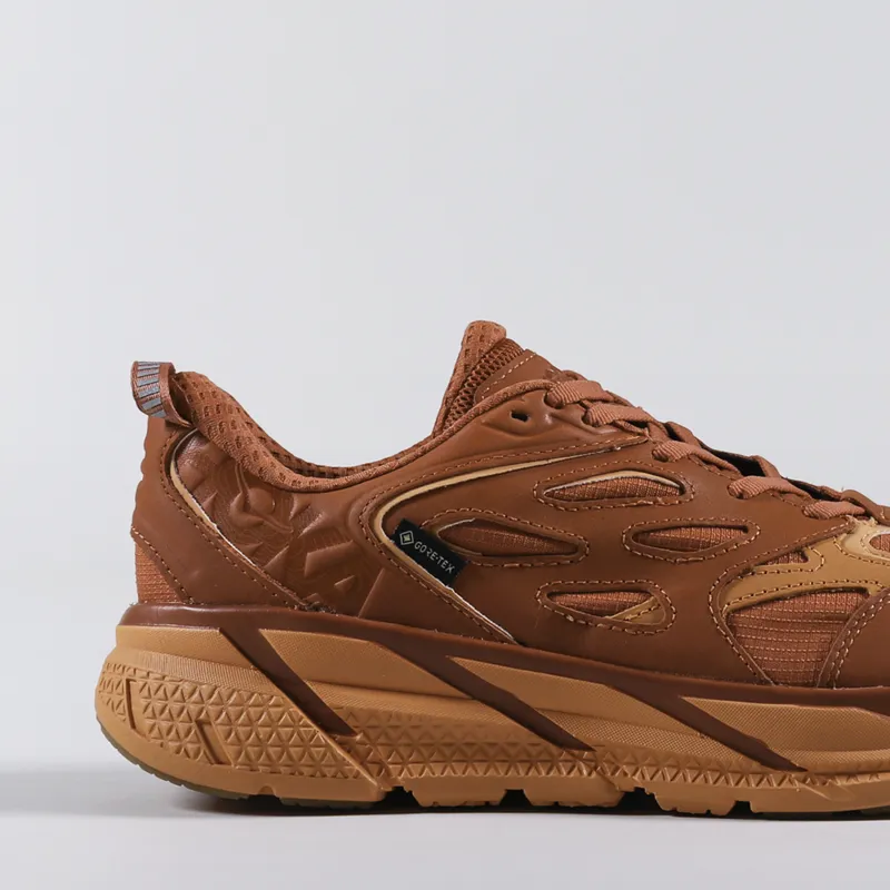 HOKA Clifton L GORE-TEX Shoes Burnt Ochre Copper Tan-5