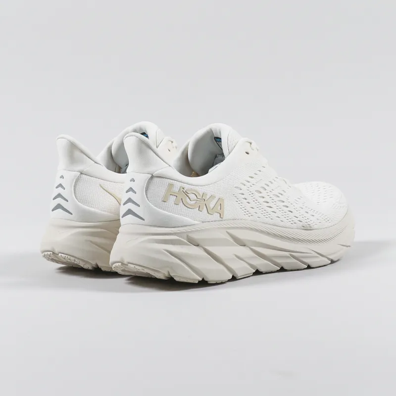 HOKA ONE ONE Mens Clifton 8 Running Shoes Eggnog Shifting Sand