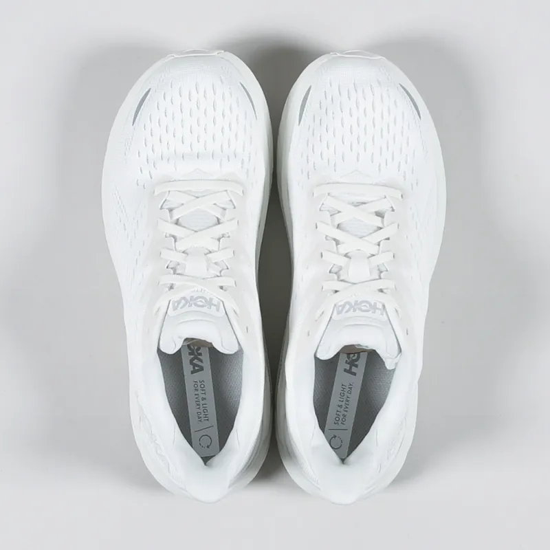 HOKA Clifton 8 Shoes White-2