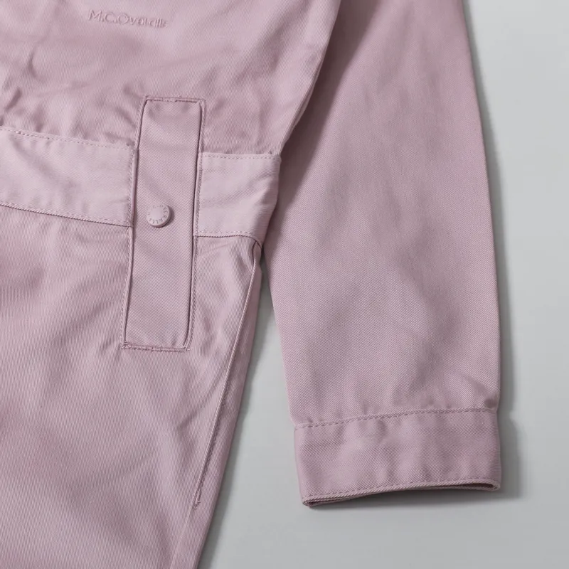 M.C Overalls Polycotton Collared Zip Overall Dusty Pink-8