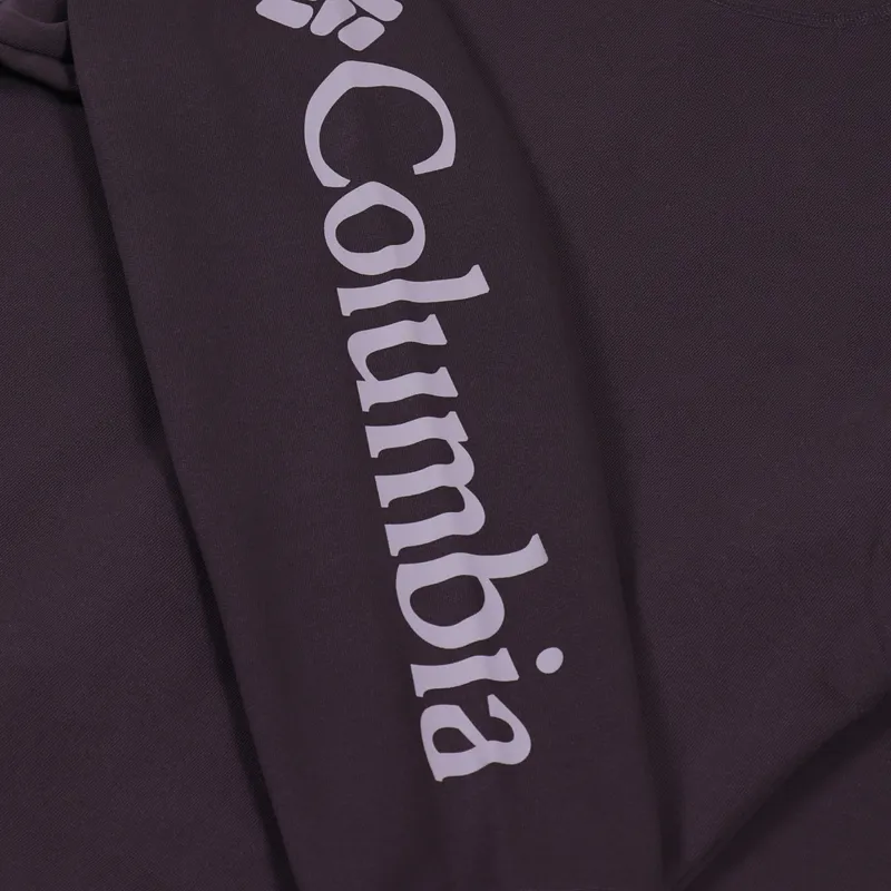 Columbia Logo Fleece Full-Zip Hoodie Dark Purple-8