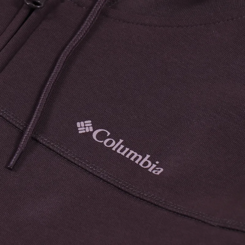 Columbia Logo Fleece Full-Zip Hoodie Dark Purple-7