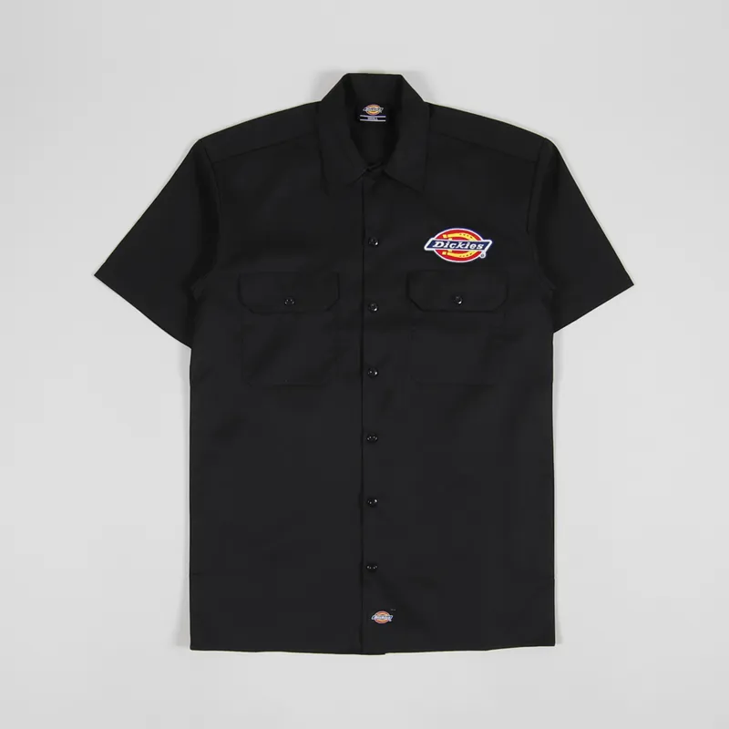 Dickies Clintondale Short Sleeve Work Shirt Black