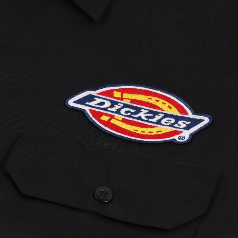 Dickies Clintondale Short Sleeve Work Shirt Black-2