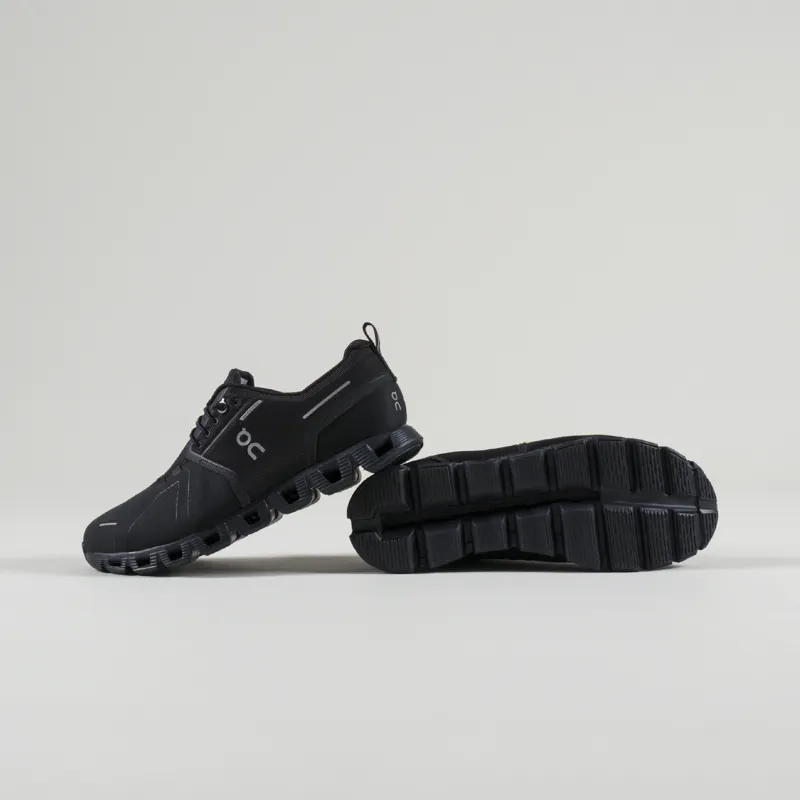 On Running Cloud 5 Waterproof Shoes All Black-2