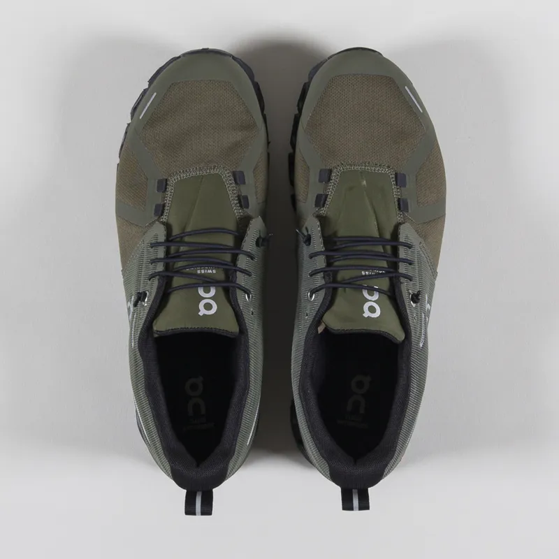On Running Cloud 5 Waterproof Shoes Olive Black-1