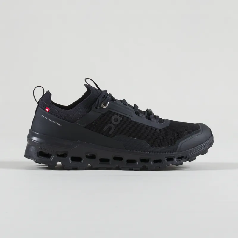On Running Mens Lightweight Cloudultra 2 Shoes All Black Trainers