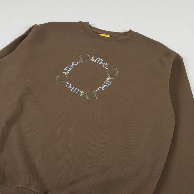 Dime Classic BFF Crewneck Brown-2