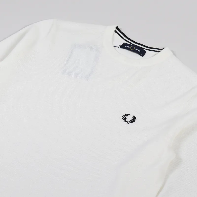 Fred Perry Classic Crew Neck Jumper Ecru-2