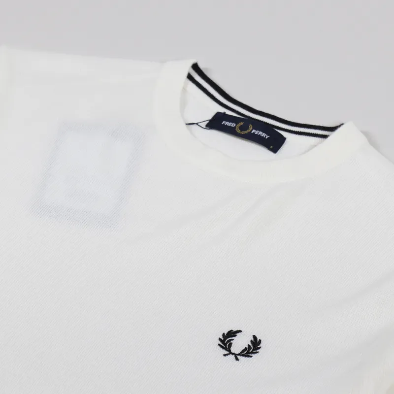 Fred Perry Classic Crew Neck Jumper Ecru-5