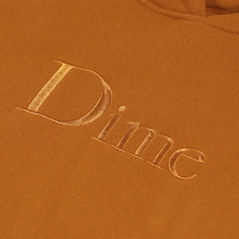 Dime Classic Logo Hoodie Coffee-4