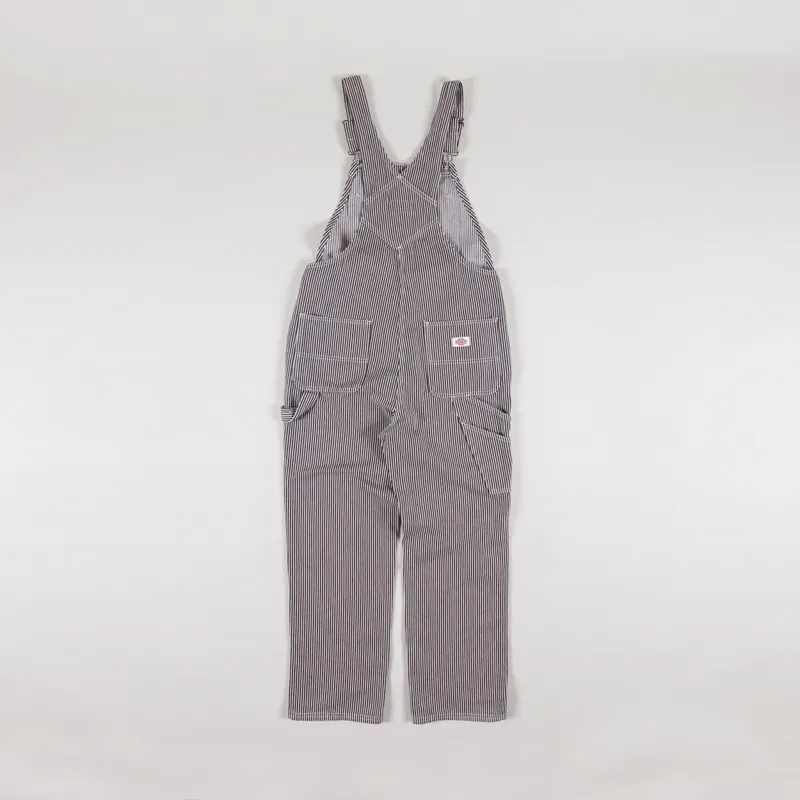 Dickies Womens Classic Hickory Bib Dark Brown Hickory-1