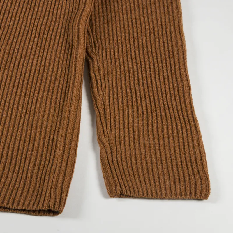 Rhythm Womens Classic Knit Jumper Caramel-7