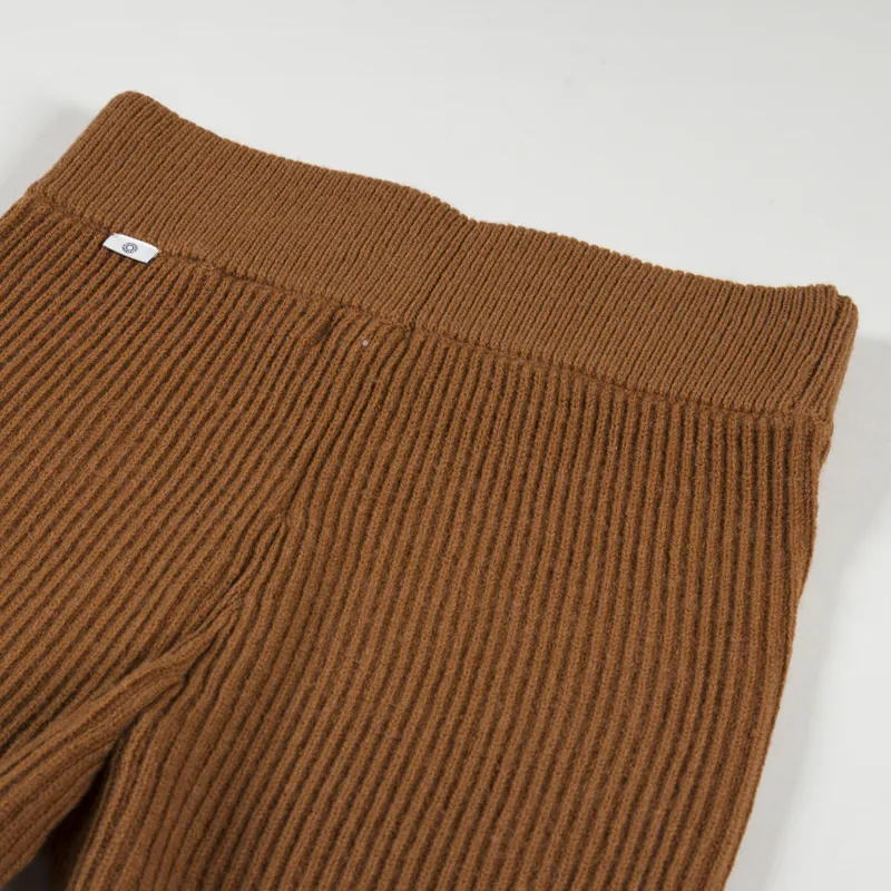 Rhythm Womens Classic Knit Shorts Caramel-5