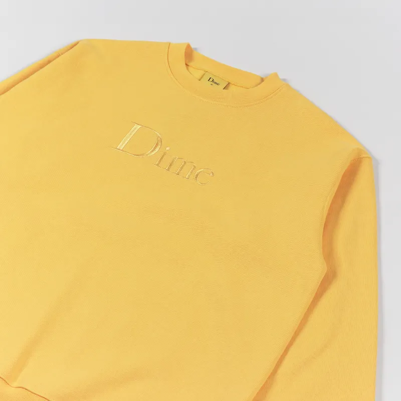 Dime Classic Logo Crew Neck Sweat Squash-2