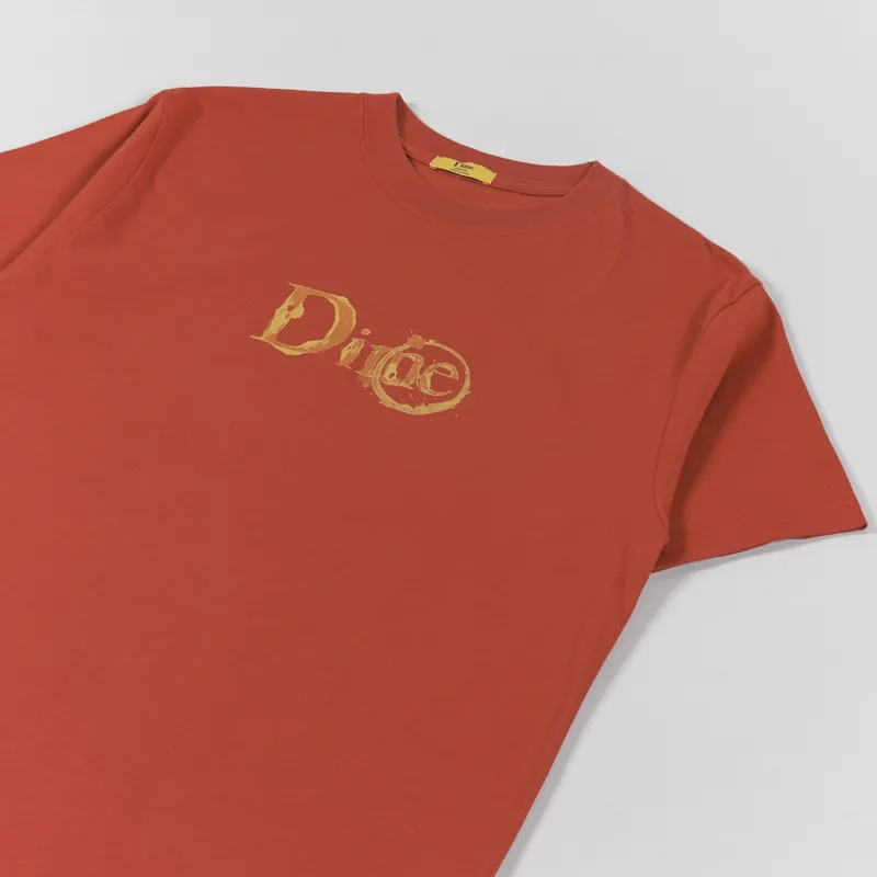 Dime Classic Mocha T Shirt Autumn Red-2