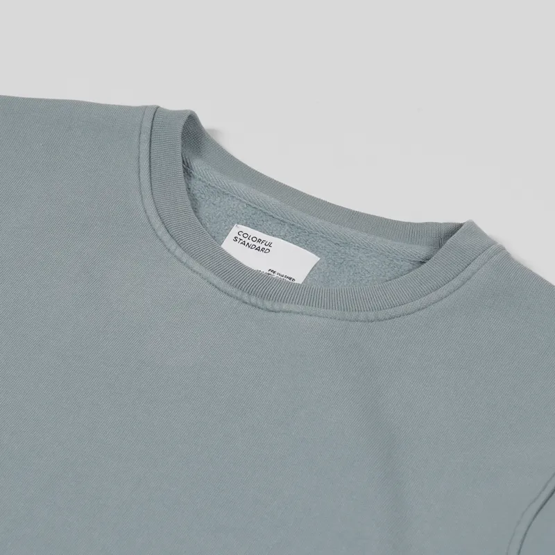 Colorful Standard Classic Organic Crew Sweat Steel Blue-5
