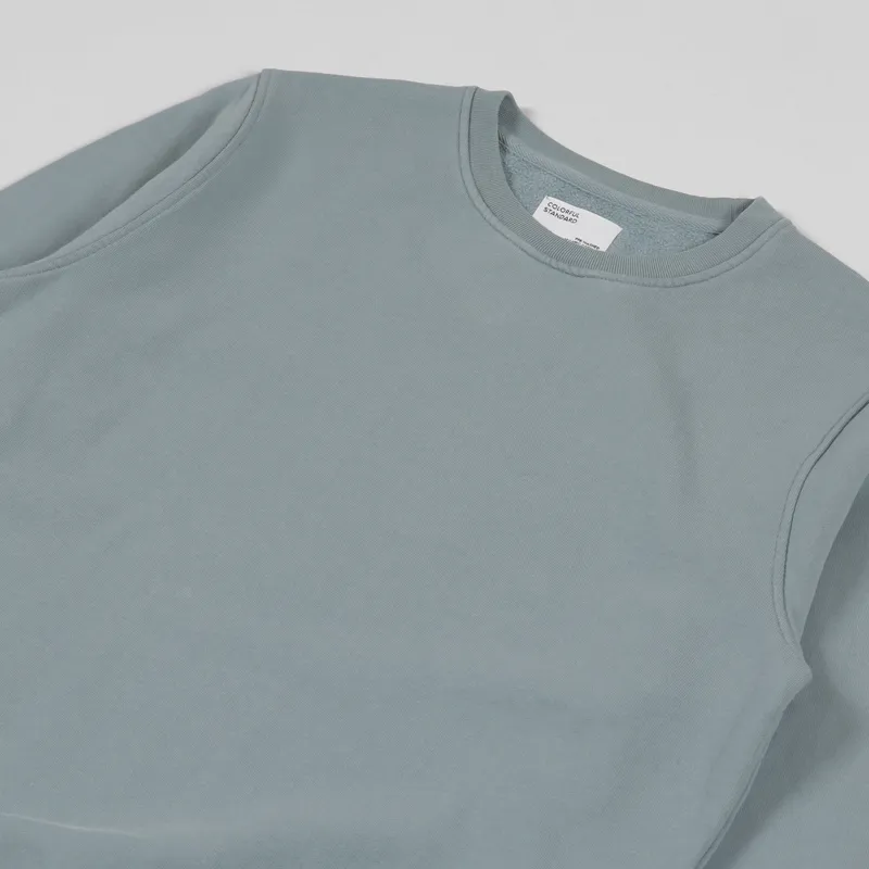 Colorful Standard Classic Organic Crew Sweat Steel Blue-2