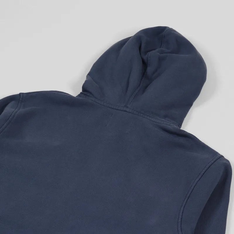 Colorful Standard Classic Organic Zip Hoodie Petrol Blue-5