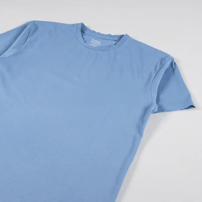 Colorful Standard Classic Organic T Shirt Seaside Blue-1