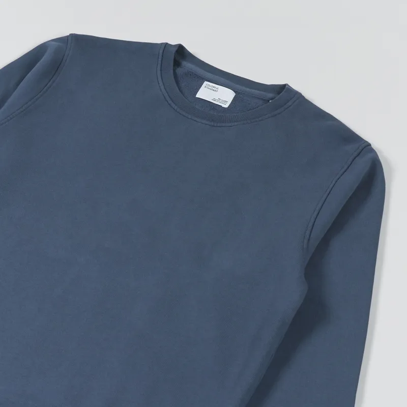 Colorful Standard Classic Organic Crew Sweat Petrol Blue-2