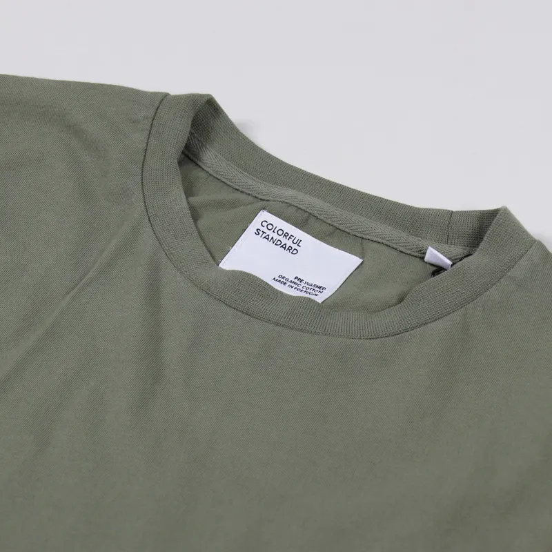 Colorful Standard Classic Organic T Shirt Dusty Olive-1