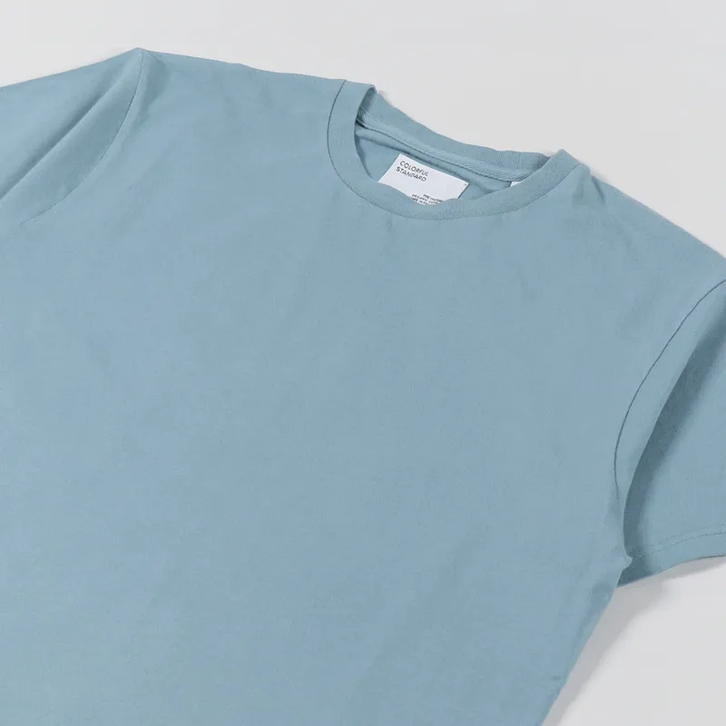 Colorful Standard Classic Organic T Shirt Stone Blue-1