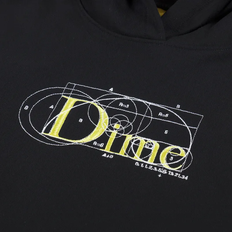 Dime MTL Skate Classic Ratio Logo Pullover Hoodie Black