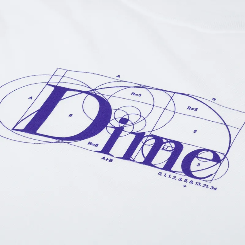 Dime Classic Ratio T Shirt White-1