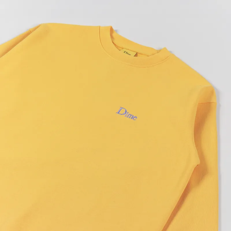 Dime Classic Small Logo Crew Neck Sweat Squash-2