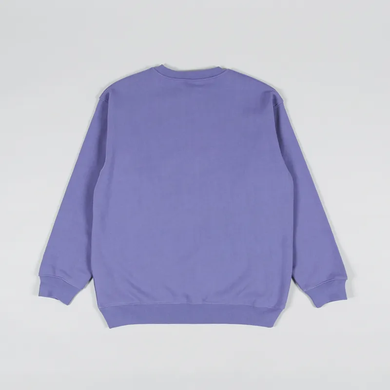 Dime Classic Small Logo Crew Neck Sweat Velvet Purple-1