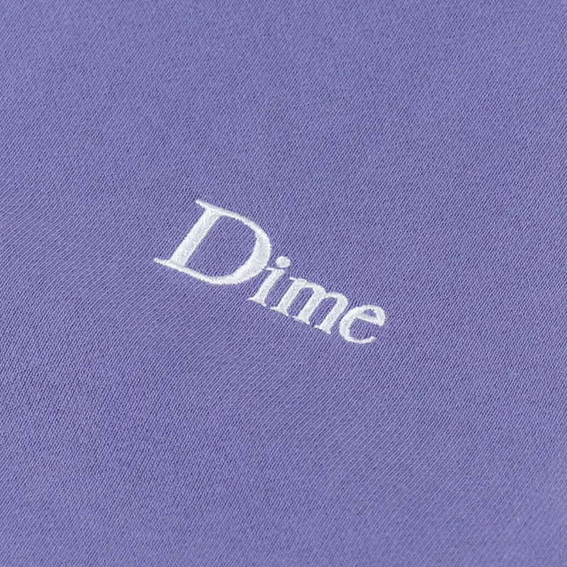 Dime Classic Small Logo Crew Neck Sweat Velvet Purple-6