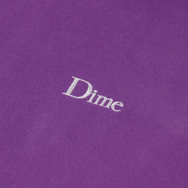 Dime Classic Small Logo Hoodie Purple-4