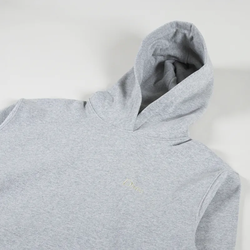 Dime Classic Small Logo Hoodie Heather Grey-2