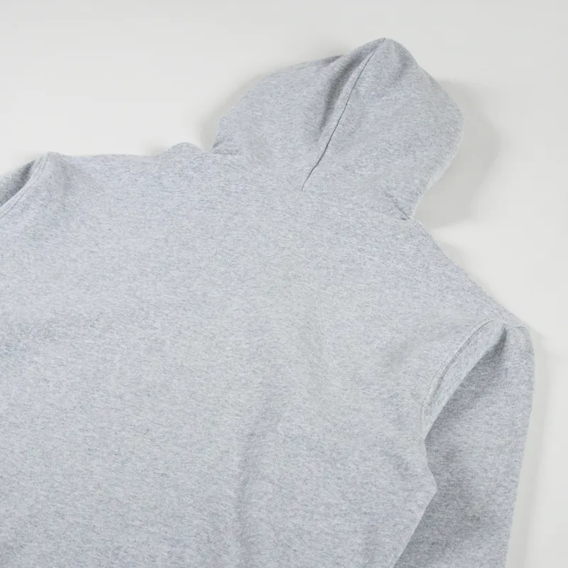 Dime Classic Small Logo Hoodie Heather Grey-3