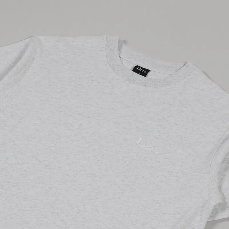 Dime Classic Small Logo T Shirt Ash-2