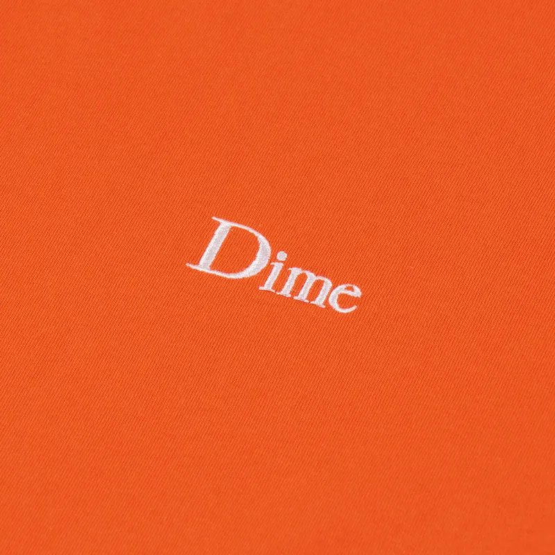 Dime Classic Small Logo T Shirt Burnt Orange-2