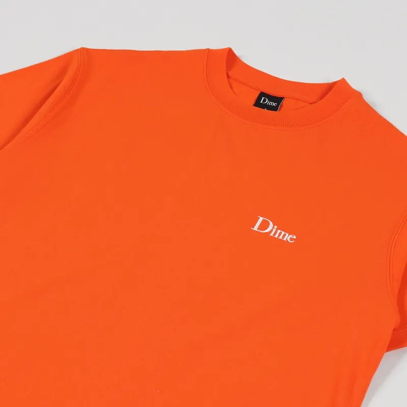Dime Classic Small Logo T Shirt Burnt Orange-1
