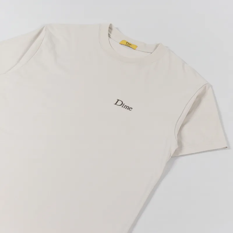 Dime Classic Small Logo T Shirt Fog-2