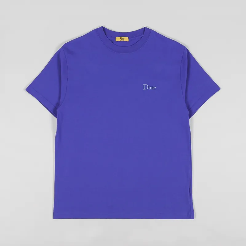 Dime Classic Small Logo T Shirt Ultramarine